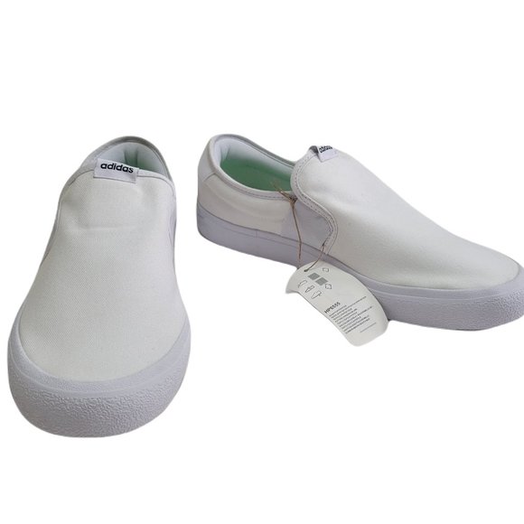 Adidas Vulcraid3r Slip-On White Skate Style Unisex Shoes Women's Sizes - Picture 1 of 9